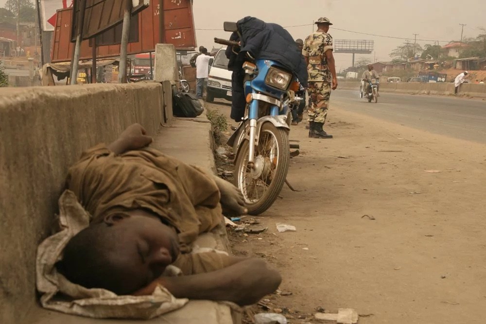 Okon Tracksuit Homeless Lagos